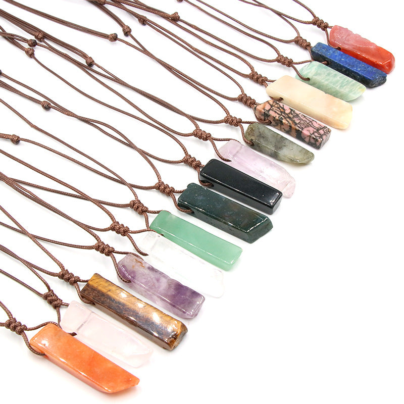 Natural Crystal Slab Necklace