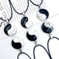 Yin Yang Symbol Crystal Necklace