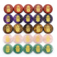 Hamsa Round Crystal Reiki Stone Button