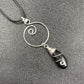 Silver Wire Wrapped Crystal Earring&Necklace