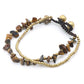 Crystal Chip&Gold Bell Bracelet