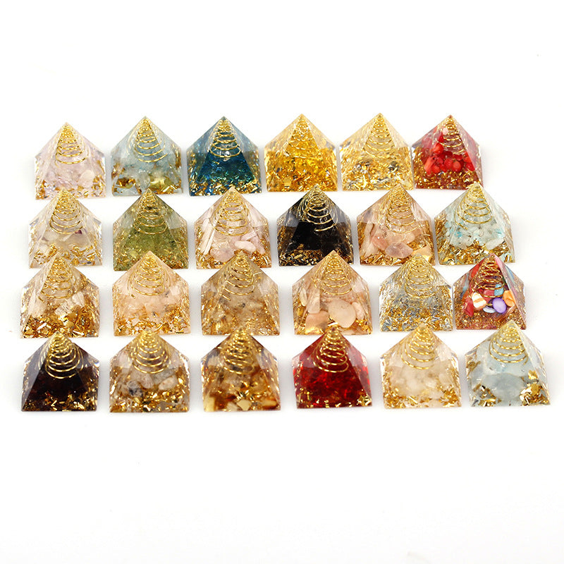 Gold Wire Mini Orgone Pyramid