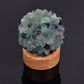 Crystal Rocks Lamp with Wooden Base