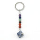 Crystal Merkaba Star Chakra Key Chain