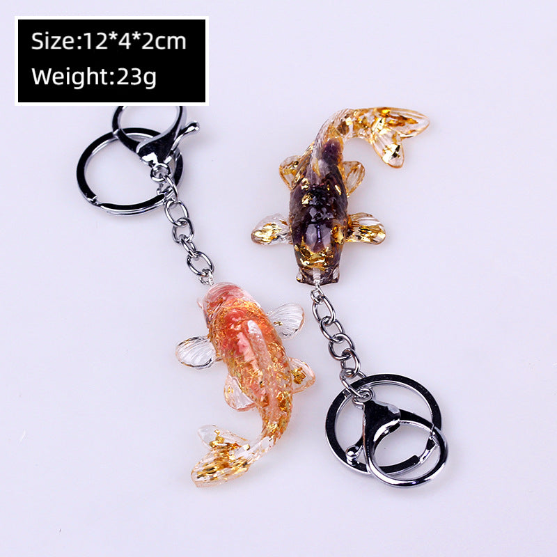 Resin Koi Fish Key Chain