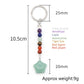 Crystal Star Chakra Key Chain