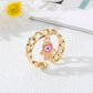 Gold Chain Evil Eye Ring