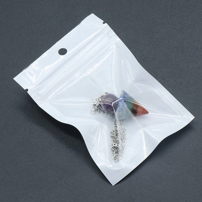 Amethyst Bead Chakra Pendulum