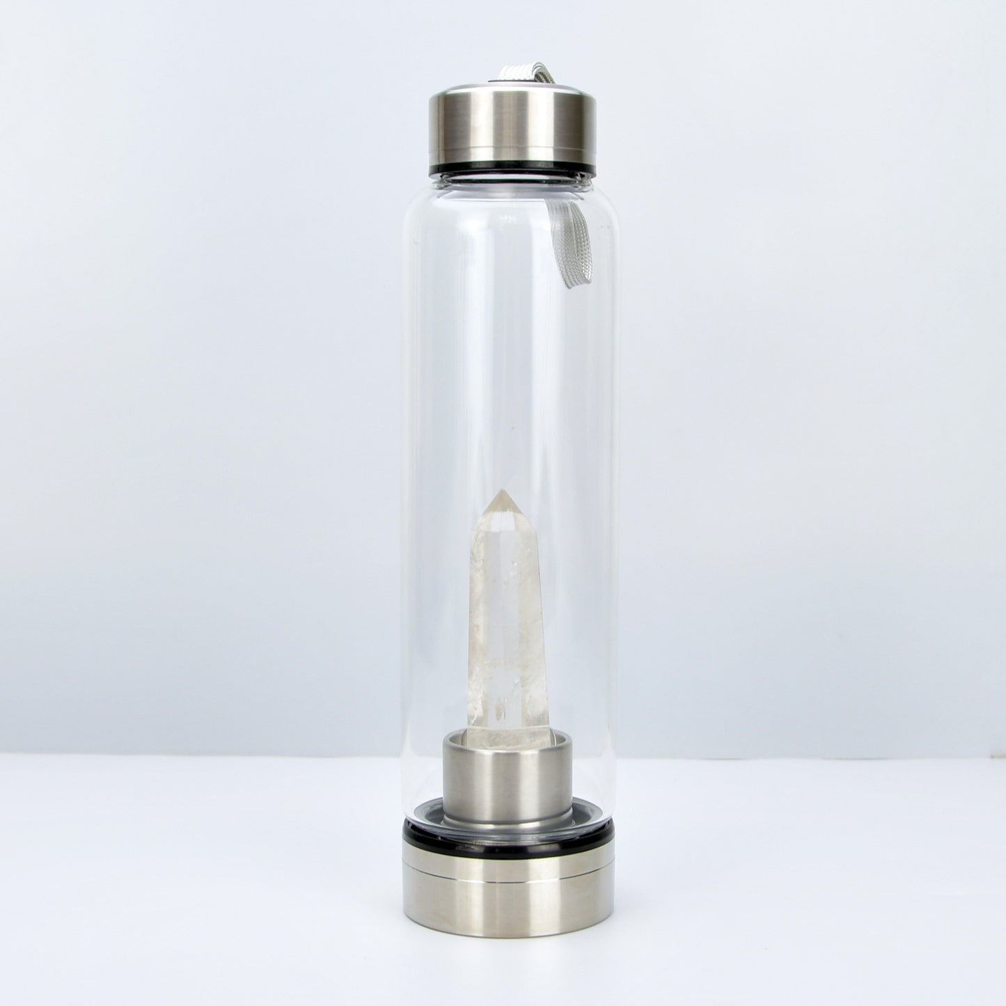 Reusable Gem Glass Water Bottle