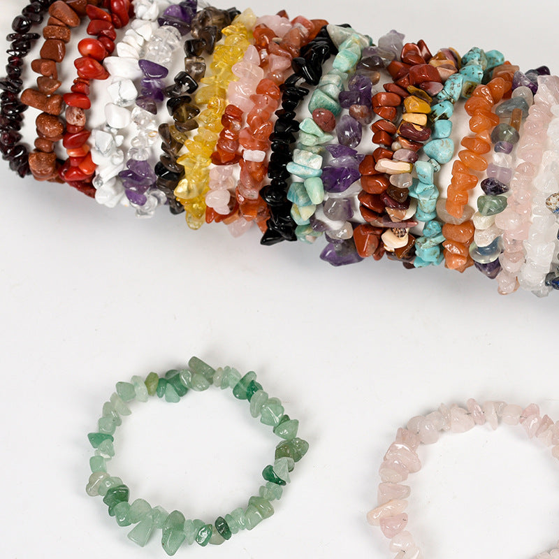 Chip Gemstone Stretch Bracelets