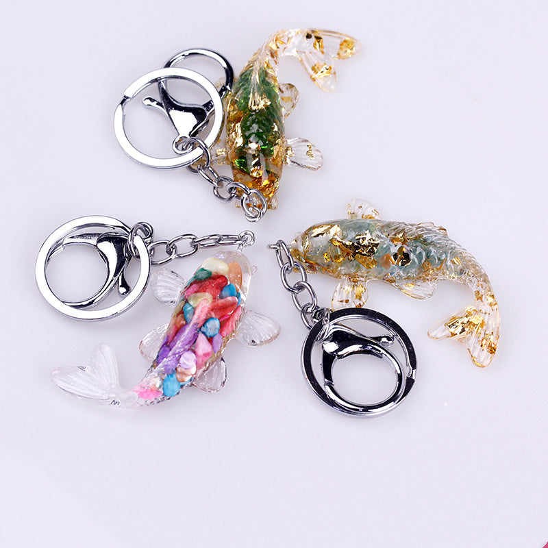 Resin Koi Fish Key Chain