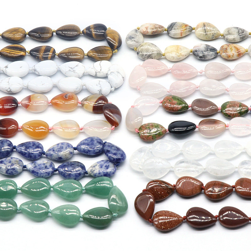 Tear Drop Shaped Bead Crystal Necklace