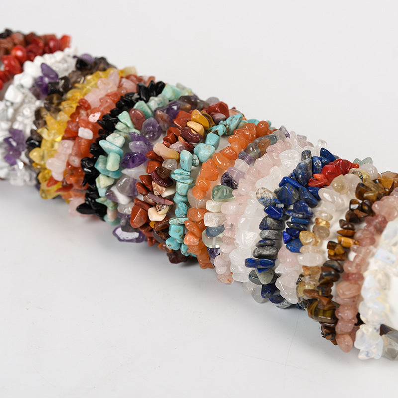 Chip Gemstone Stretch Bracelets