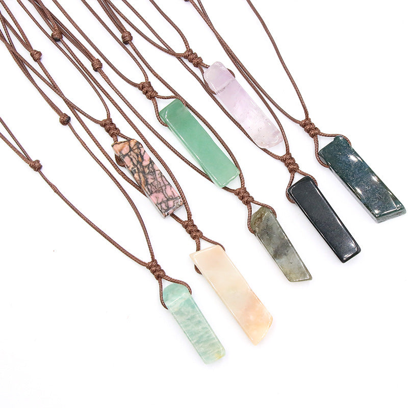 Natural Crystal Slab Necklace