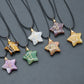Wire Wrapped Crystal Star Pendant