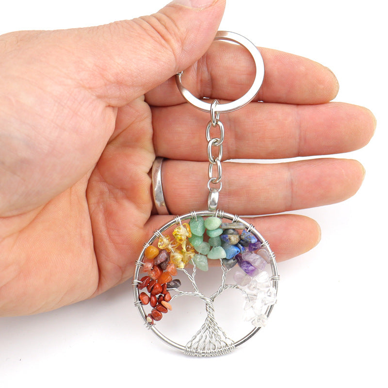 Crystal Life Tree Key Chain