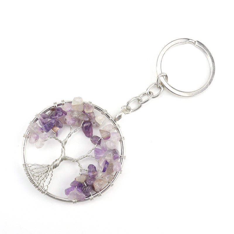 Crystal Life Tree Key Chain