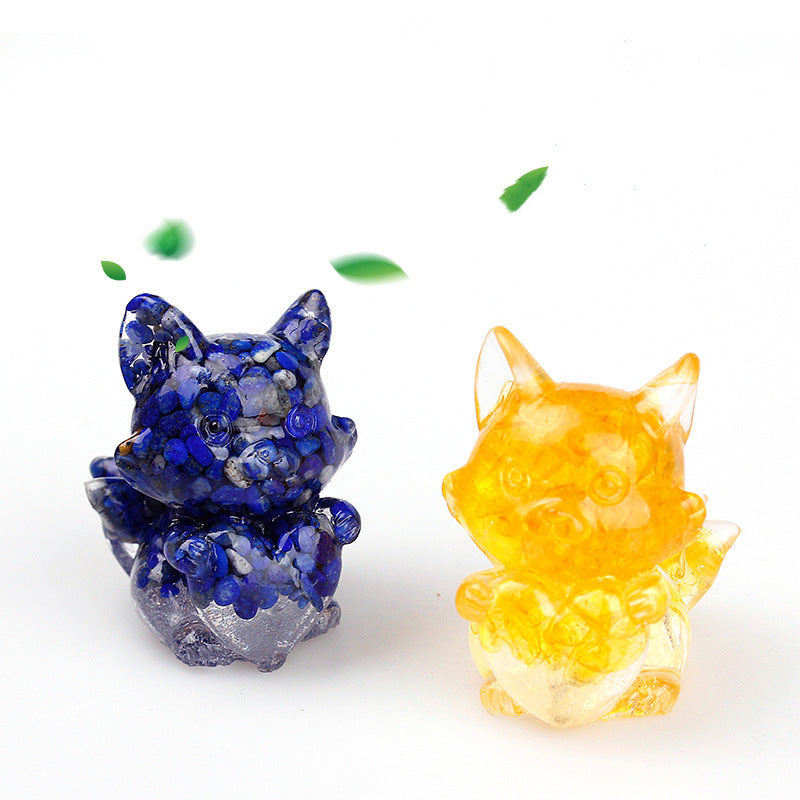 Small Resin Nine Tailed Fox