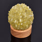 Crystal Rocks Lamp with Wooden Base