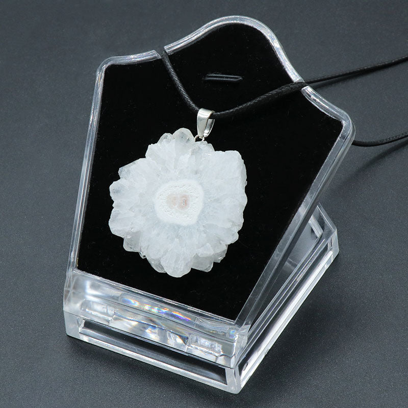 Clear Quartz Cluster Sliced Pendant