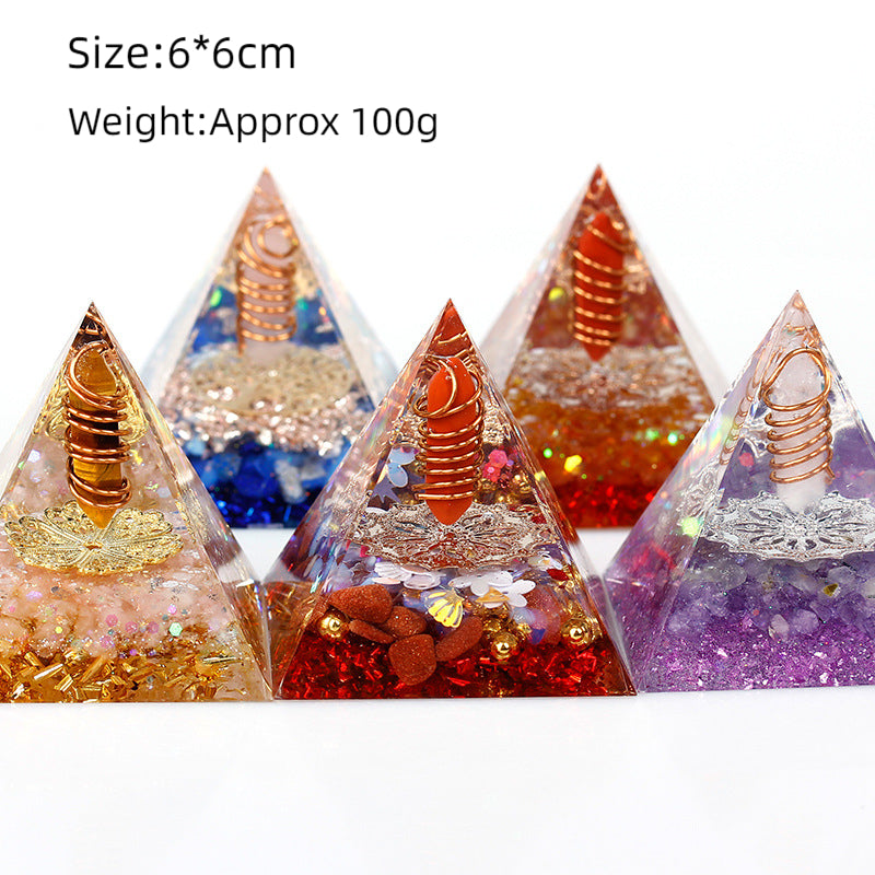 Crystal Point Orgone Pyramid