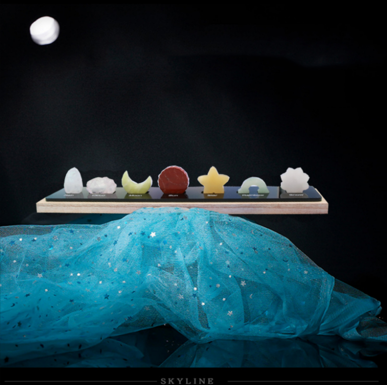 Seven Natural Phenomena Crystal Carving Box