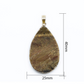 Tiger Eye Raw Tear Drop Necklace