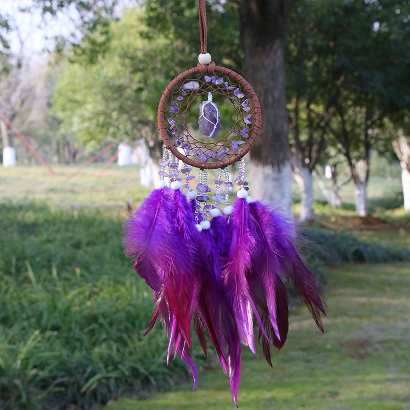 Crystal Chip&Raw Pendant