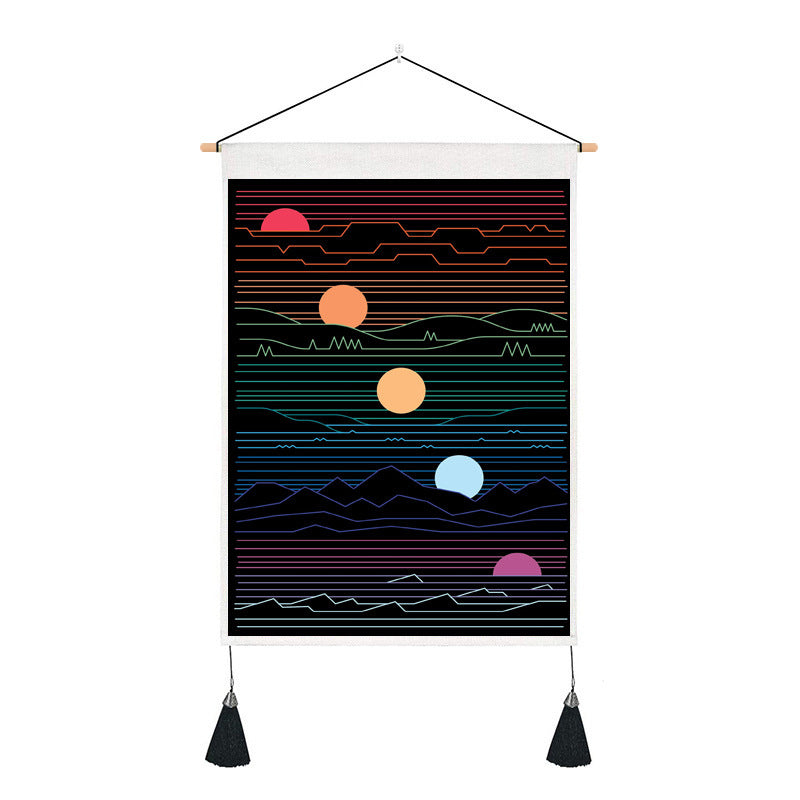 Short tapestry(sun and moon)