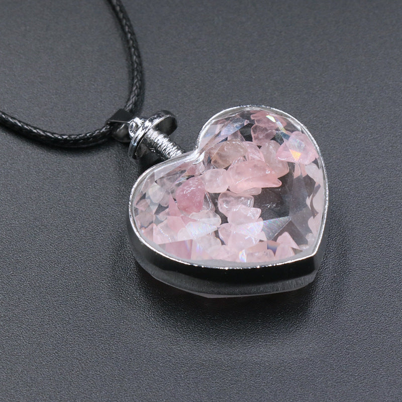 Heart Wishing Bottle Pendant