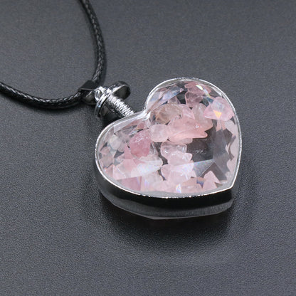 Heart Wishing Bottle Pendant