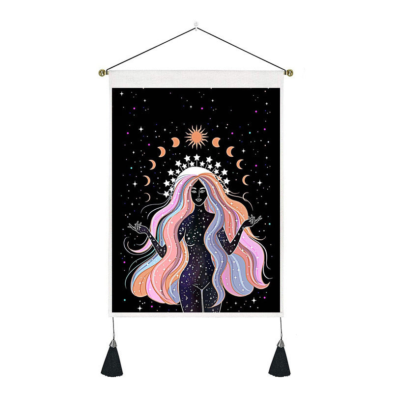 Short tapestry(sun and moon)