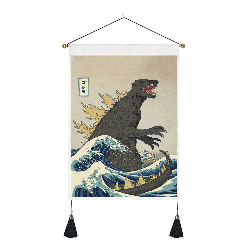 Short tapestry（buddha and Ukiyo-e）