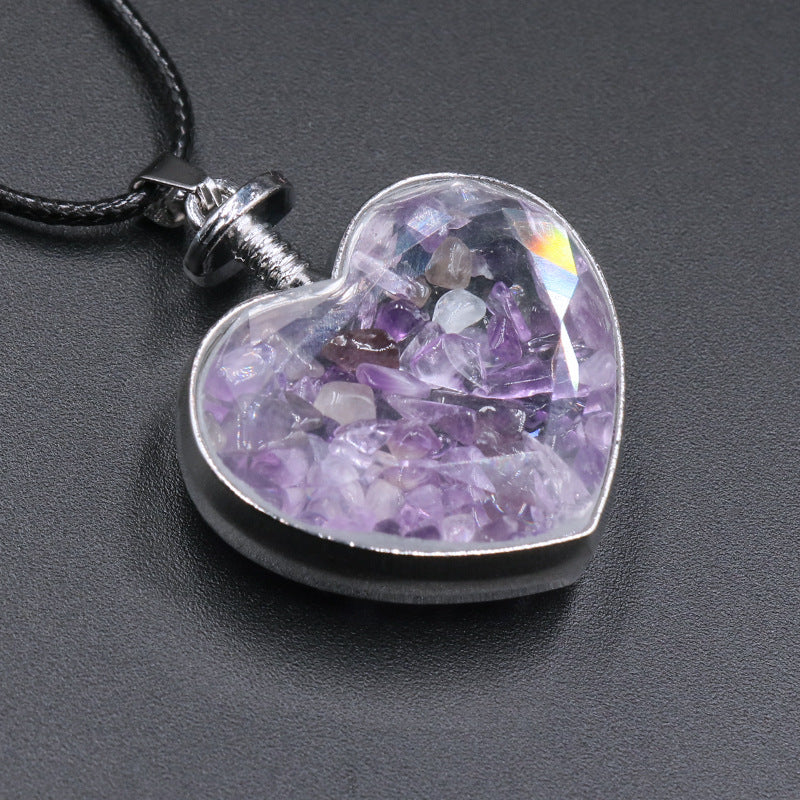 Heart Wishing Bottle Pendant