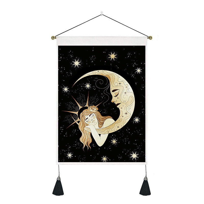 Short tapestry(sun and moon)