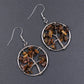 Crytsal Chip Life Tree Earrings