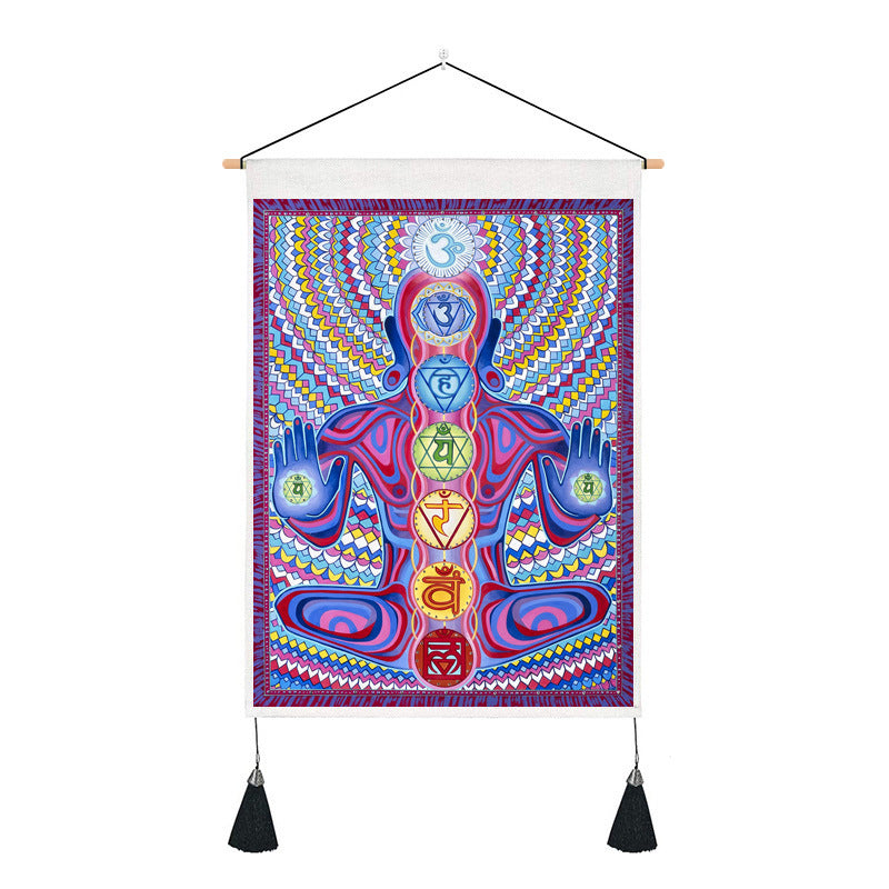 Short Tapestry (Yoga and chakra)