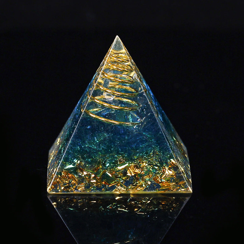 Gold Wire Mini Orgone Pyramid