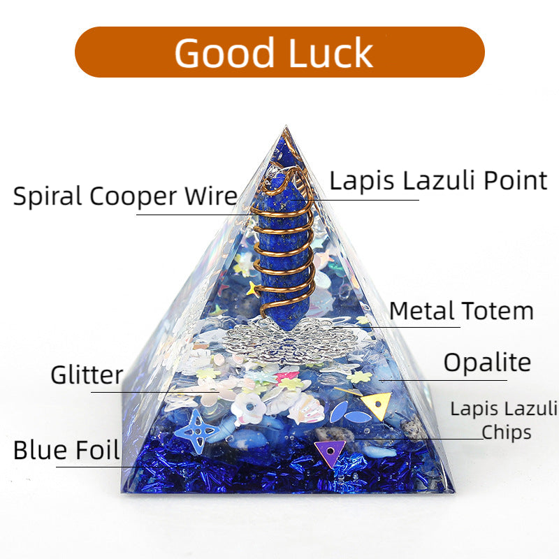 Crystal Point Orgone Pyramid