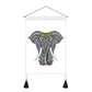 Short tapestry(elephant and skull)