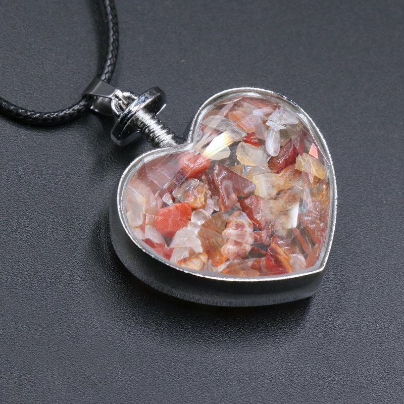 Heart Wishing Bottle Pendant