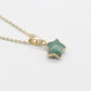 Half Gold Plated Crystal Star Necklace