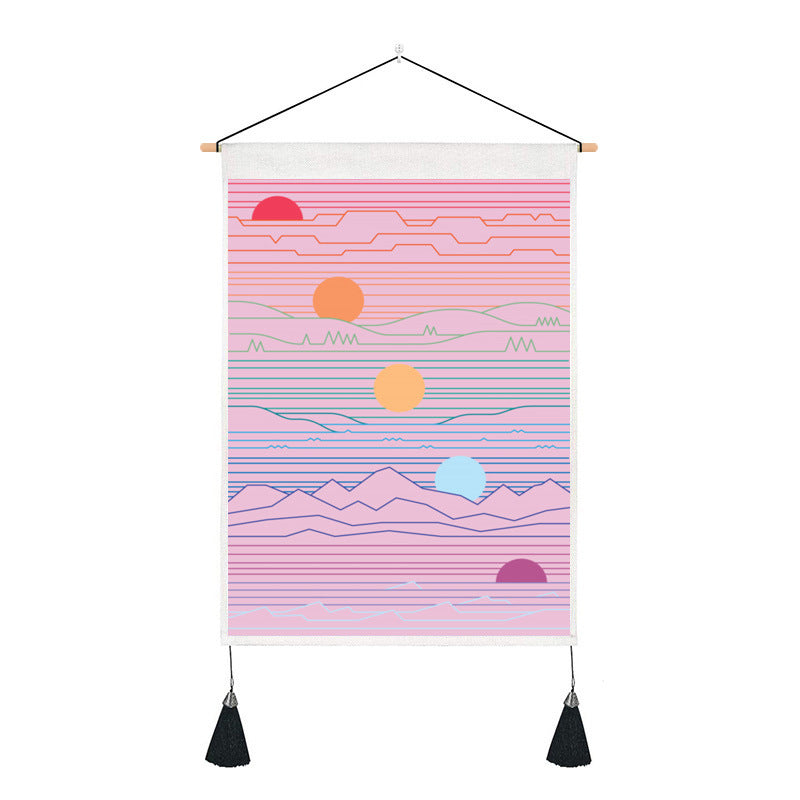 Short tapestry(sun and moon)