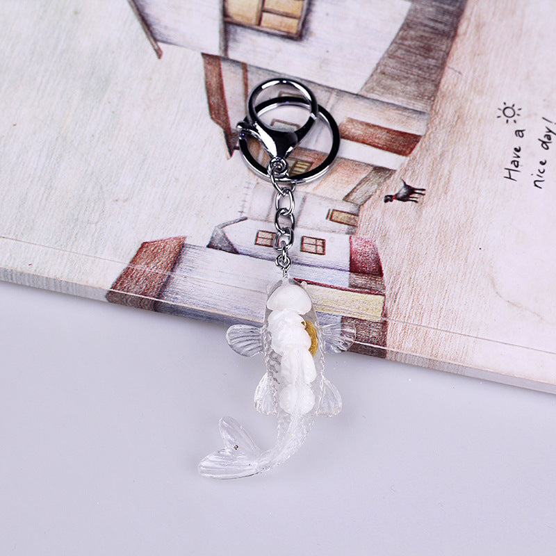 Resin Koi Fish Key Chain