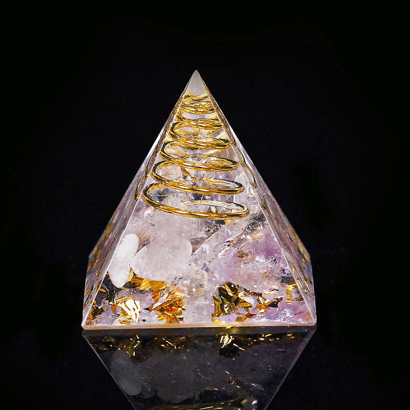 Gold Wire Mini Orgone Pyramid