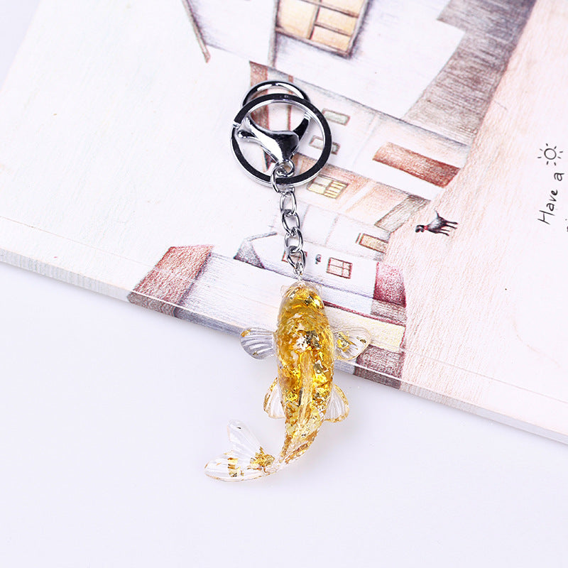 Resin Koi Fish Key Chain