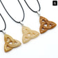 Irish Celtic Knot Crystal Pendant
