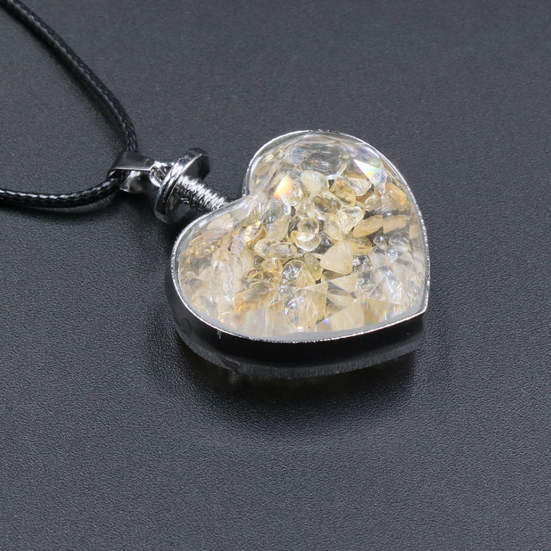 Heart Wishing Bottle Pendant