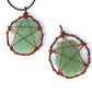 Cooper Wire Star& Crystal Raw Pendant