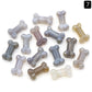 Natural Gem Stones Dog Bone Charms Figurines